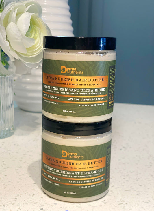 Ultra Nourish Hair Butter with Batana Oil (Intense Conditioning, Strengthening & Retention)
